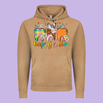 Happy Easter Dental Easter Day Vintage Hoodie Designed By Howdyjamesfarm