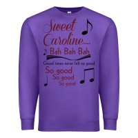 Purple sweet caroline...bah bah bah Premium Sweatshirt - lanVoArt
