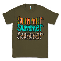 Army Green summer western Classic Tee - RacoonDesign