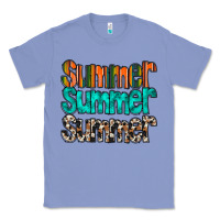 Colony Blue summer western Classic Tee - RacoonDesign
