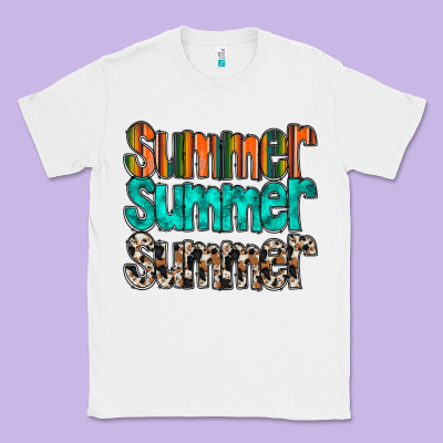 Summer Western Classic Tee Designed By Racoondesign
