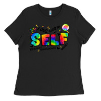 Black self love tie dye Ladies Tee - Artiststas