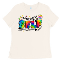 Bone self love tie dye Ladies Tee - Artiststas