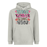 Moon Dust Thick Thighs And Love Vibes Heavyweight Hoodie - CowhideDigitalArt