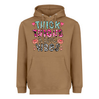 Toasted Coconut Thick Thighs And Love Vibes Heavyweight Hoodie - CowhideDigitalArt