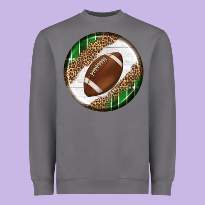 American Football Round Carrings 2 Heavyweight Sweatshirt Designed By Bundleandbundleshop