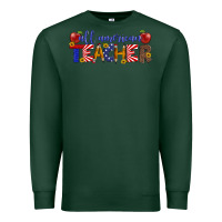 Sports Green all american teacher Premium Sweatshirt - Artiststas