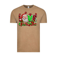 Vintage Coffee love christmas santa Vintage Tee - texasbilliewilder