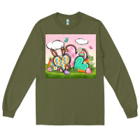 Army Green easter Long Sleeve Tee - CowGirlArtShop