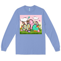 Colony Blue easter Long Sleeve Tee - CowGirlArtShop