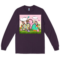 Plum easter Long Sleeve Tee - CowGirlArtShop