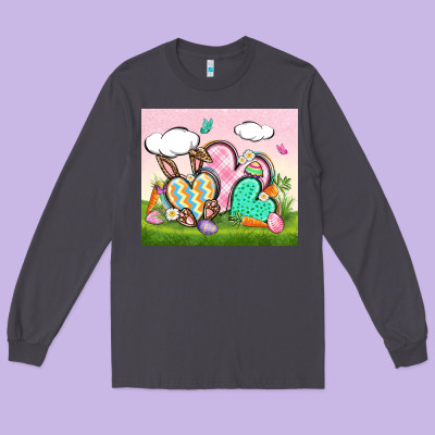 Easter Long Sleeve Tee Designed By Cowgirlartshop