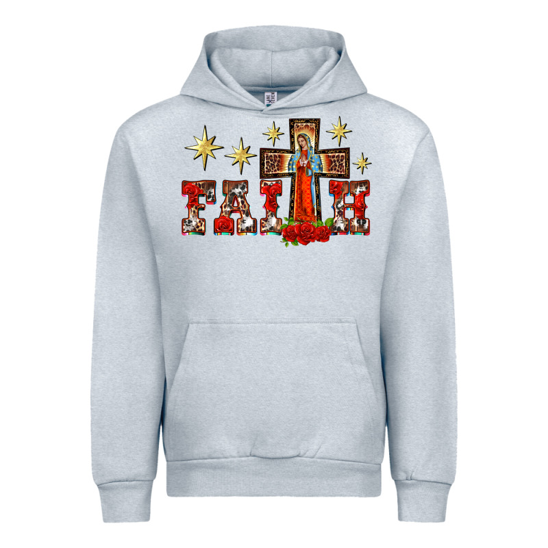 Faith Our Lady Of Guadalupe Cross Urban Hoodie by BarkalooDesign | Teevron