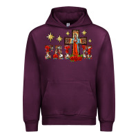 Mauve Wine faith our lady of guadalupe cross Urban Hoodie - BarkalooDesign