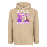 Mushroom anime cat anime stuff Heavyweight Hoodie - lanVoArt