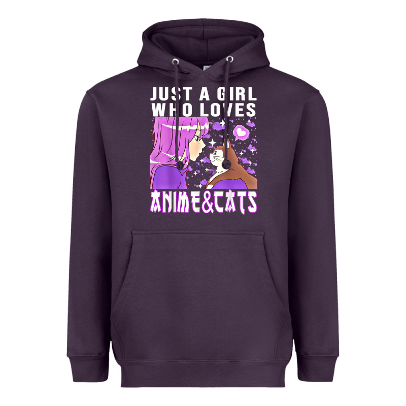 Anime Cat Anime Stuff Heavyweight Hoodie by lanVoArt | Teevron