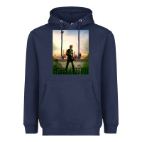 Navy green arrow Heavyweight Hoodie - lanVoArt