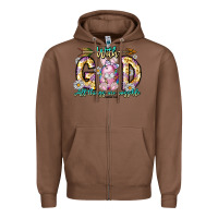 Chestnut With God All Things Are Possible Easter Day Zipper Hoodie - CowhideDigitalArt