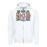 White With God All Things Are Possible Easter Day Zipper Hoodie - CowhideDigitalArt