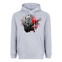 Heather Grey Guitar Player Gift Guitarist Guitar Heavyweight Hoodie - lanVoArt