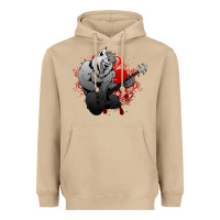Mushroom Guitar Player Gift Guitarist Guitar Heavyweight Hoodie - lanVoArt