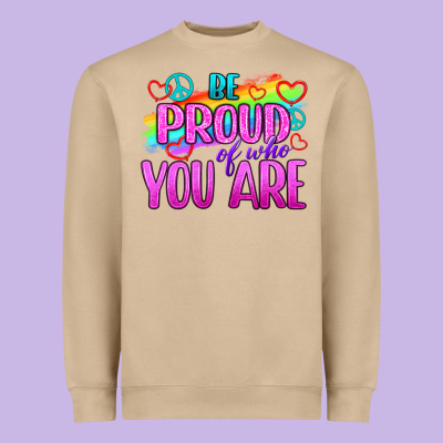 Be Proud Of Who You Are Heavyweight Sweatshirt Designed By Bundleandbundleshop