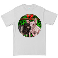 Dove Grey christmas pig Premium Tee - LillyAllenDesigns