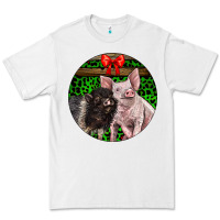 White christmas pig Premium Tee - LillyAllenDesigns