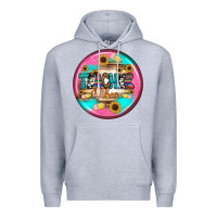 Heather Grey teacher vibe earrings Premium Hoodie - BundleAndBundleShop