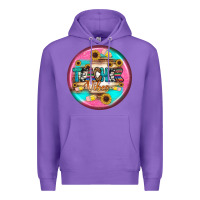 Purple teacher vibe earrings Premium Hoodie - BundleAndBundleShop