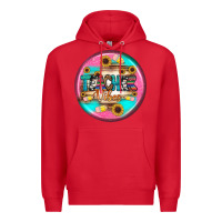 Red teacher vibe earrings Premium Hoodie - BundleAndBundleShop