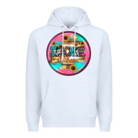 White teacher vibe earrings Premium Hoodie - BundleAndBundleShop