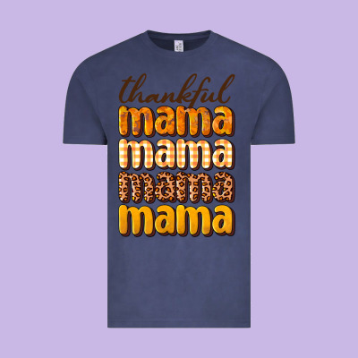 Thankful Mama Vintage Tee Designed By Nancycooperartshop