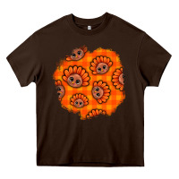 Chocolate Brown Thanksgiving Turkey With Tartan Patch Heavy Core Tee - BundleAndBundleShop