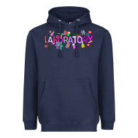Navy Valentine Laboratory Heavyweight Hoodie - CowhideDigitalArt