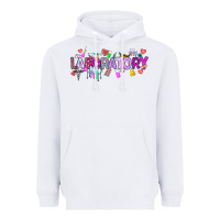 White Valentine Laboratory Heavyweight Hoodie - CowhideDigitalArt