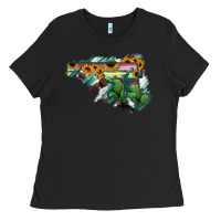 Black Maryland Map Sunflower Cactus Serape Ladies Tee - RanaPortraitStore