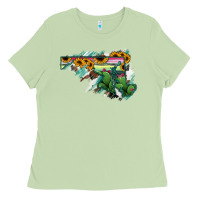 Matcha Maryland Map Sunflower Cactus Serape Ladies Tee - RanaPortraitStore