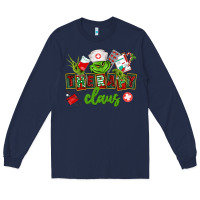 Navy therapy claus Long Sleeve Tee - CowGirlArtShop