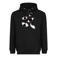 Black weirdcore staring Heavyweight Hoodie - lanVoArt
