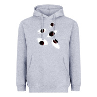 Heather Grey weirdcore staring Heavyweight Hoodie - lanVoArt