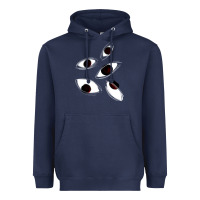 Navy weirdcore staring Heavyweight Hoodie - lanVoArt