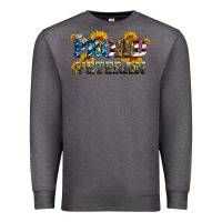 Charcoal Heather proud veteran boots and hats Premium Sweatshirt - Artiststas