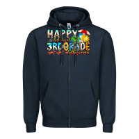 Navy name farewell 3rd grade  hello summer Zipper Hoodie - CowhideDigitalArt