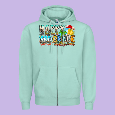 Name Farewell 3rd Grade  Hello Summer Zipper Hoodie Designed By Cowhidedigitalart