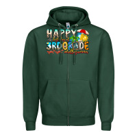 Sports Green name farewell 3rd grade  hello summer Zipper Hoodie - CowhideDigitalArt