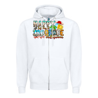White name farewell 3rd grade  hello summer Zipper Hoodie - CowhideDigitalArt