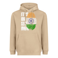 Mushroom IT'S IN MY DNA India Flag Indian Heavyweight Hoodie - lanVoArt