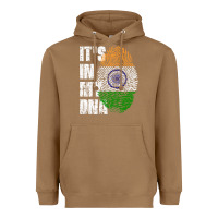 Toasted Coconut IT'S IN MY DNA India Flag Indian Heavyweight Hoodie - lanVoArt