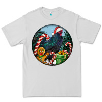 Dove Grey jersey giant rooster christmas Premium Tee - LillyAllenDesigns